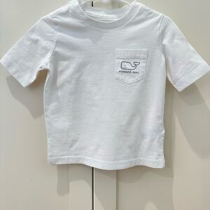 Vineyard Vines Kids White Pocket Tee